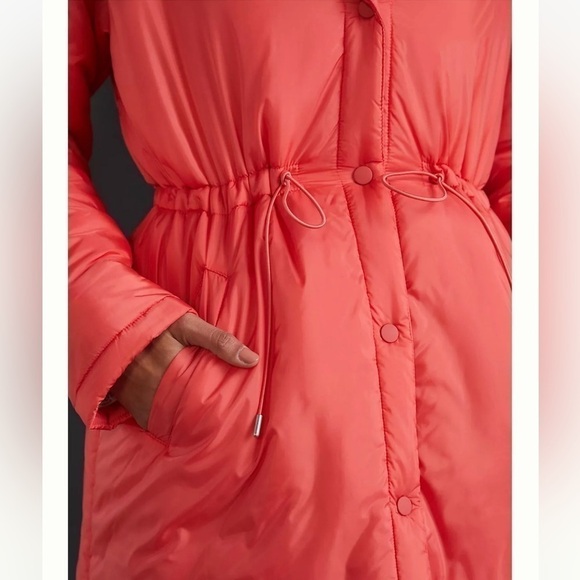Anthropologie Maeve Cinched Puffer Coat Size L NEW - Picture 5 of 14